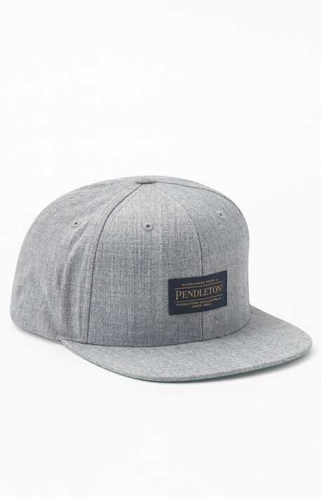 Gray Patch Snapback Hat