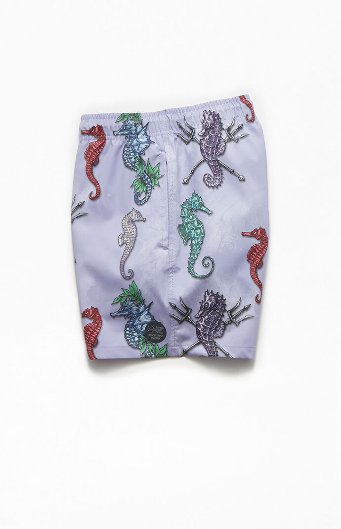Sea Horses 17" Swim Trunks