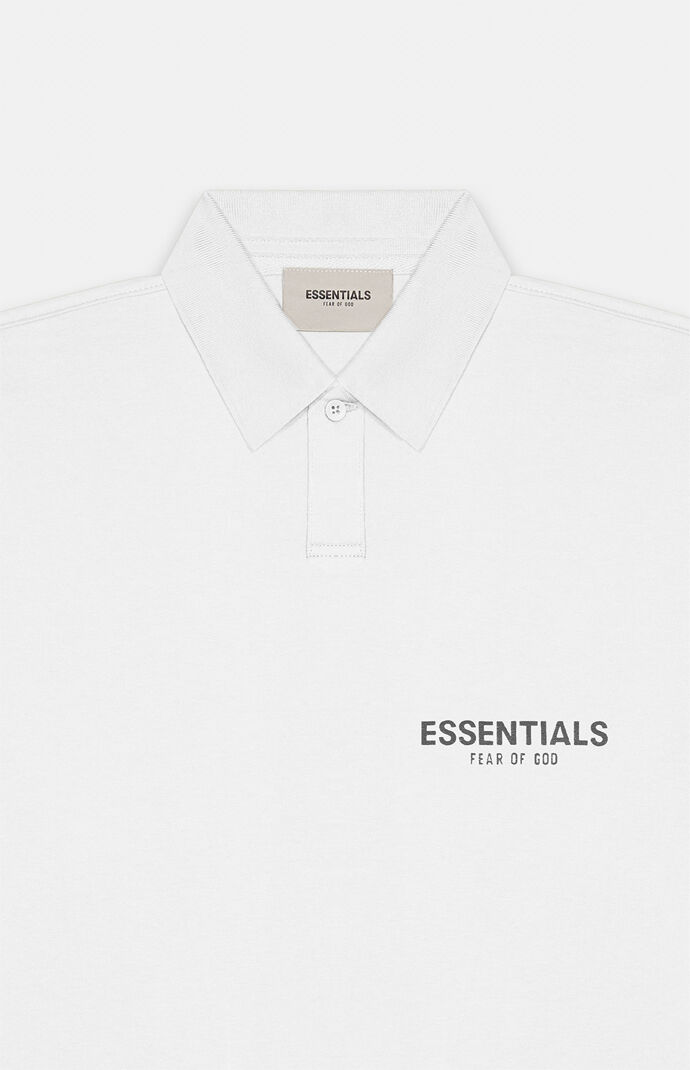 Fear Of God - FOG Essentials White Polo Shirt | PacSun