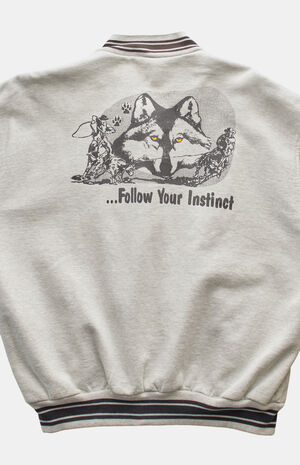 90s Turn 'Em & Burn 'Em Varsity Jacket image number 3