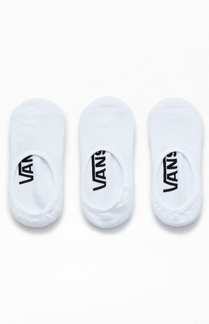 3 Pack White No Show Socks image number 2