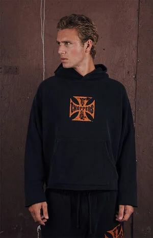 Orange Core Logo Hoodie image number 1