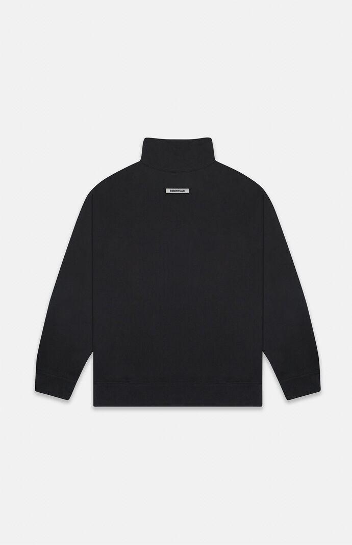 Black mock neck sweatshirt store