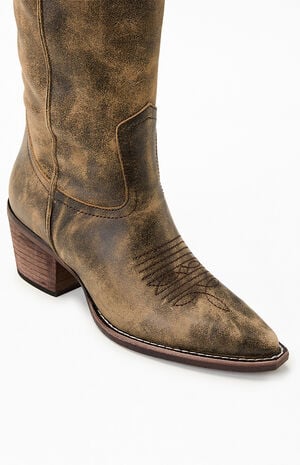 Women's Albany Leather Cowboy Boots Women's Albany Leather Cowboy Boots image number 7