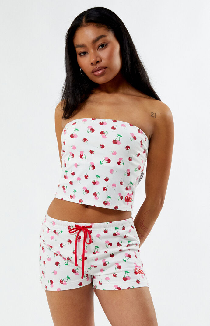 Coca Cola Women s by Pacsun Cherry Coke Cheeky Shorts Size Xs