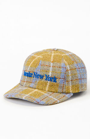 Yellow Harris Tweed 6 Panel Dad Hat image number 4