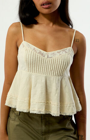 Chloe Cropped Babydoll Top image number 2