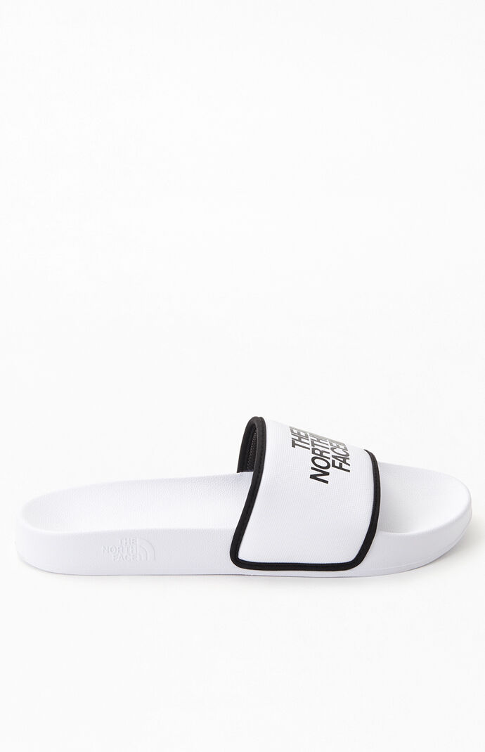 White & Black Base Camp Slide Sandals