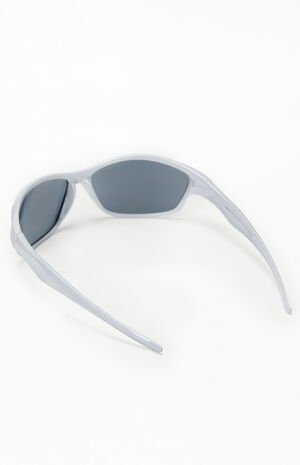 Silver Plastic Racer Sunglasses image number 2