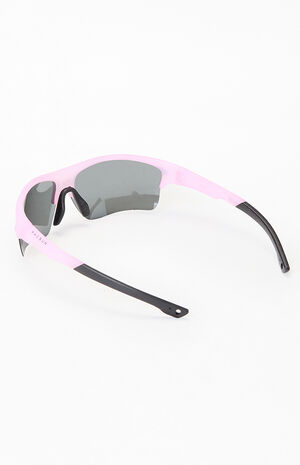 x PacSun Pink Classic Sport Shield Sunglasses image number 4