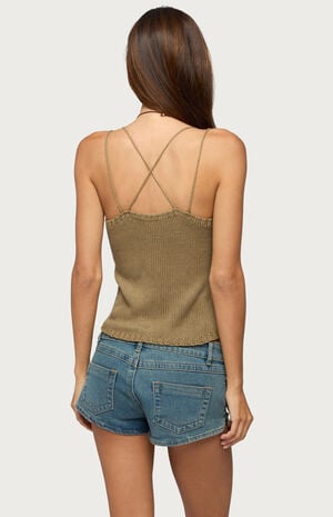 Fernie Bead Fringe Knit Top image number 3