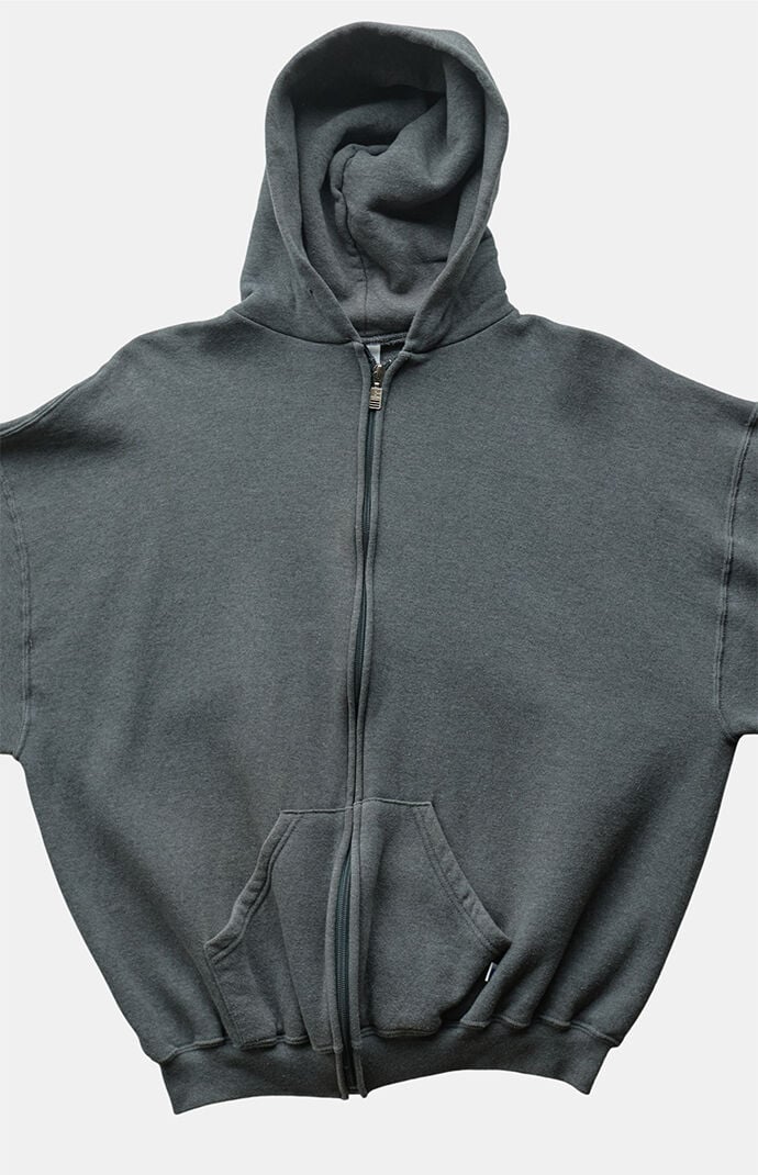 PS VINTAGE '90s Gray Russell Full Zip Hoodie | Pacsun