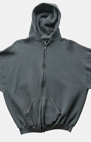 '90s Gray Russell Full Zip Hoodie image number 3
