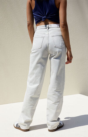 Eco Light Gray '90s Boyfriend Jeans image number 4