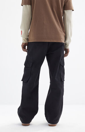 Stretchy Extreme Baggy Canvas Cargo Pants image number 3