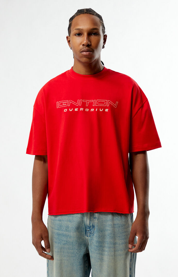 Pacsun Ignition Overdrive Cropped Boxy T-Shirt | Pacsun