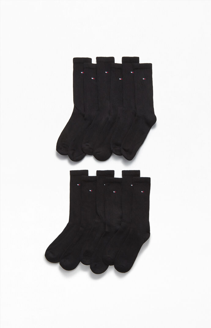 6 Pack Mini Flag Crew Socks