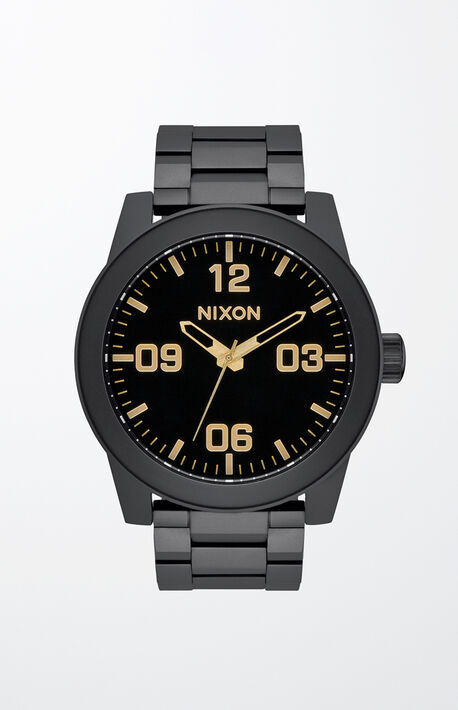 Matte Black Corporal SS Watch