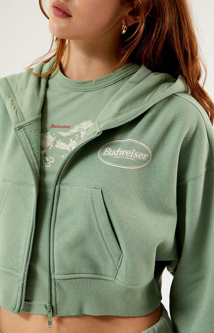 Pacsun cropped on sale zip up