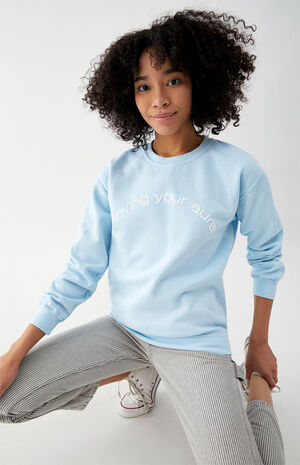 Loving Your Aura Sweatshirt Loving Your Aura Sweatshirt image number null