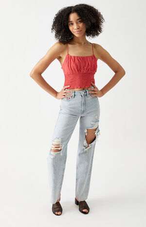 Smocked Bodice Cami Top image number 2