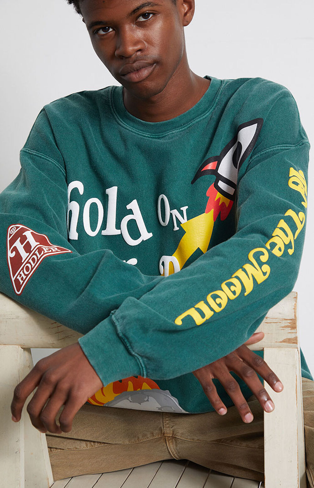 Pacsun Hold On For Life Crew Neck Sweatshirt | PacSun