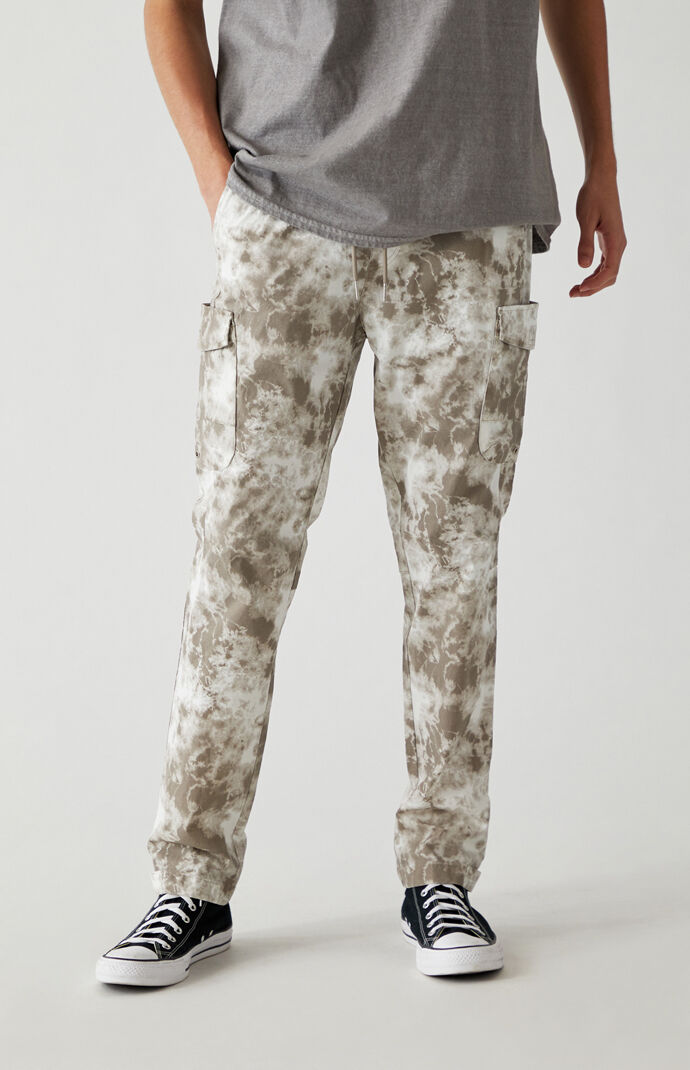 Cotton Nylon Slim Cargo Pants