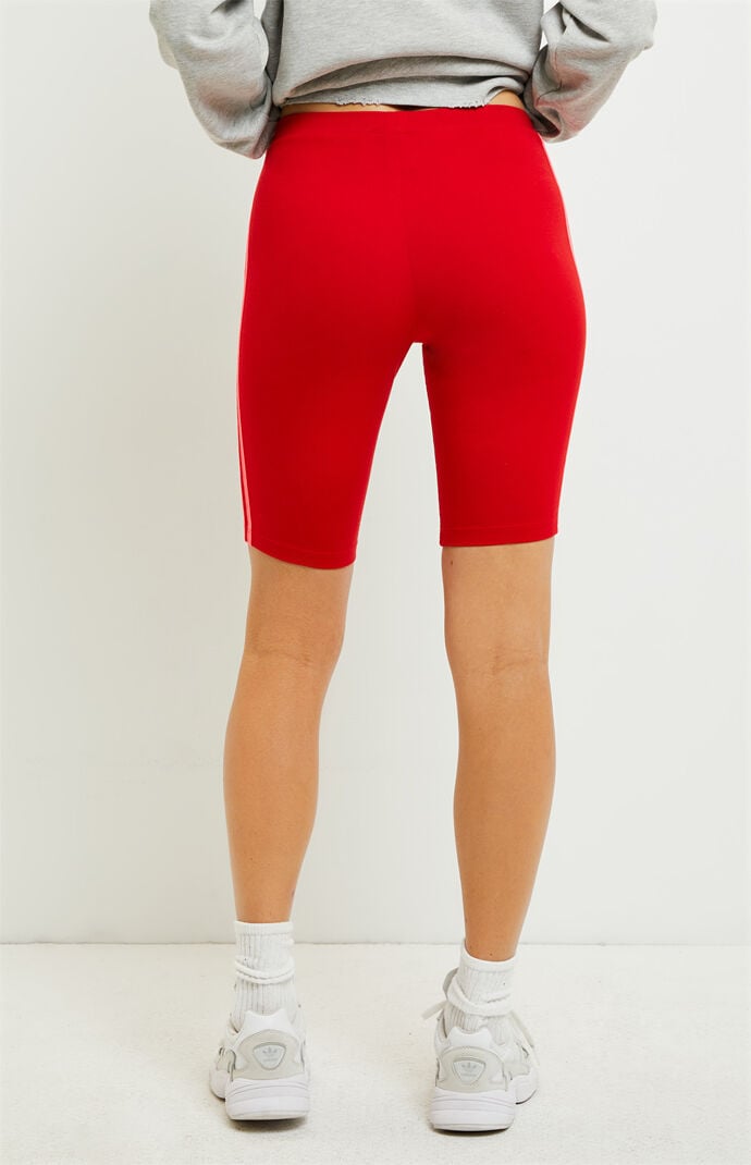adidas red cycling shorts