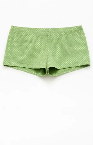 Green Polka Dot Boxer Boyshorts image number 1