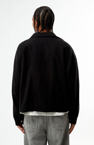 Black Double Seams Gas Jacket image number 5