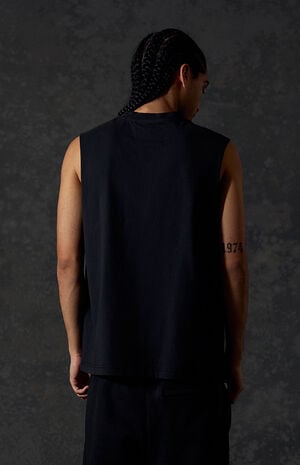 Black Standard Cut Off Muscle T-Shirt image number 3