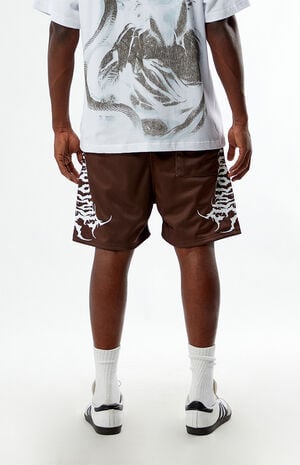 Cyber Roses Mesh Basketball Shorts image number 4