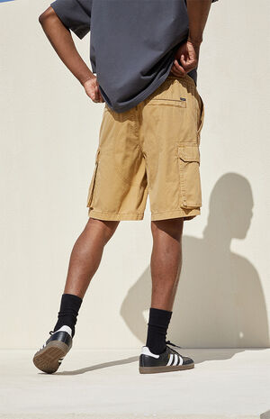 Khaki Cargo Shorts image number 5