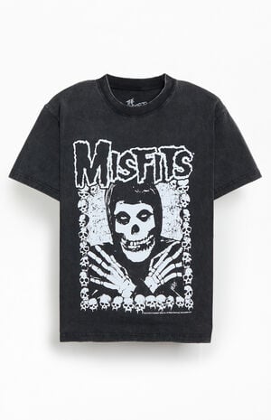 The Misfits Skull Vintage Wash T-Shirt image number 1