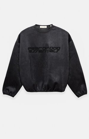 Vintage Black Modern Crew Neck Sweatshirt image number 1