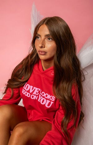 Love Looks Good On You Hoodie image number 4