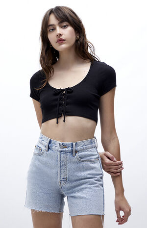Tie Front Crop Top image number 1