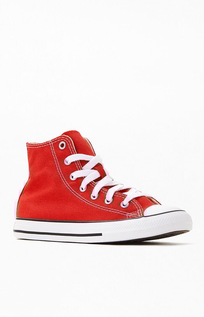 Kids best sale red converse