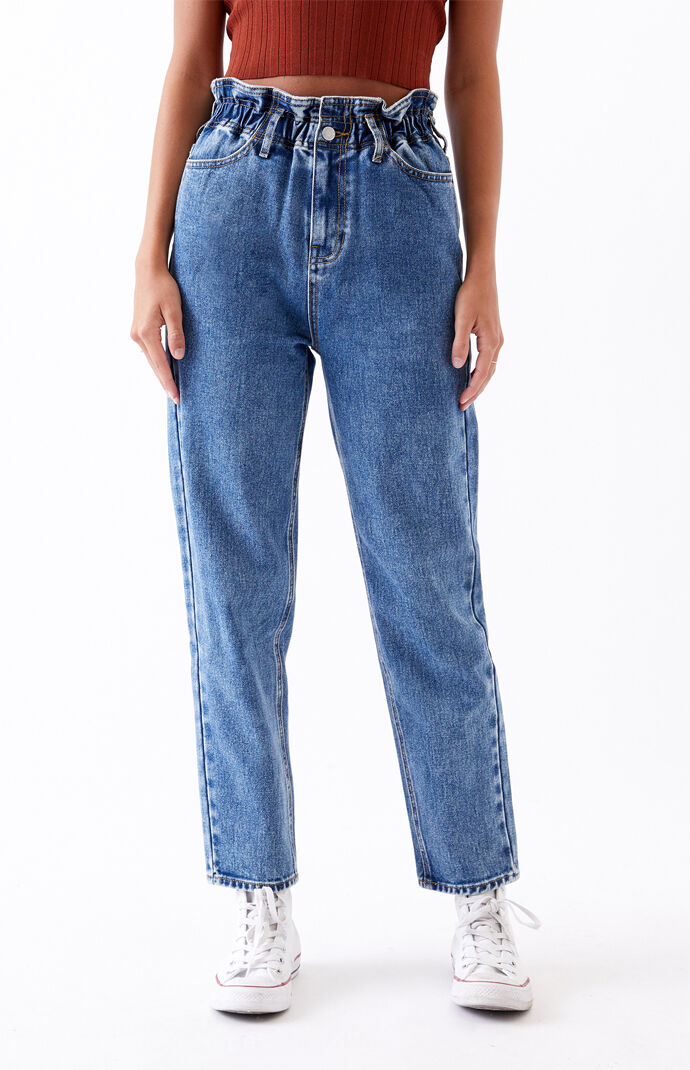 PacSun Seabreak Paperbag Waist Mom Jeans PacSun