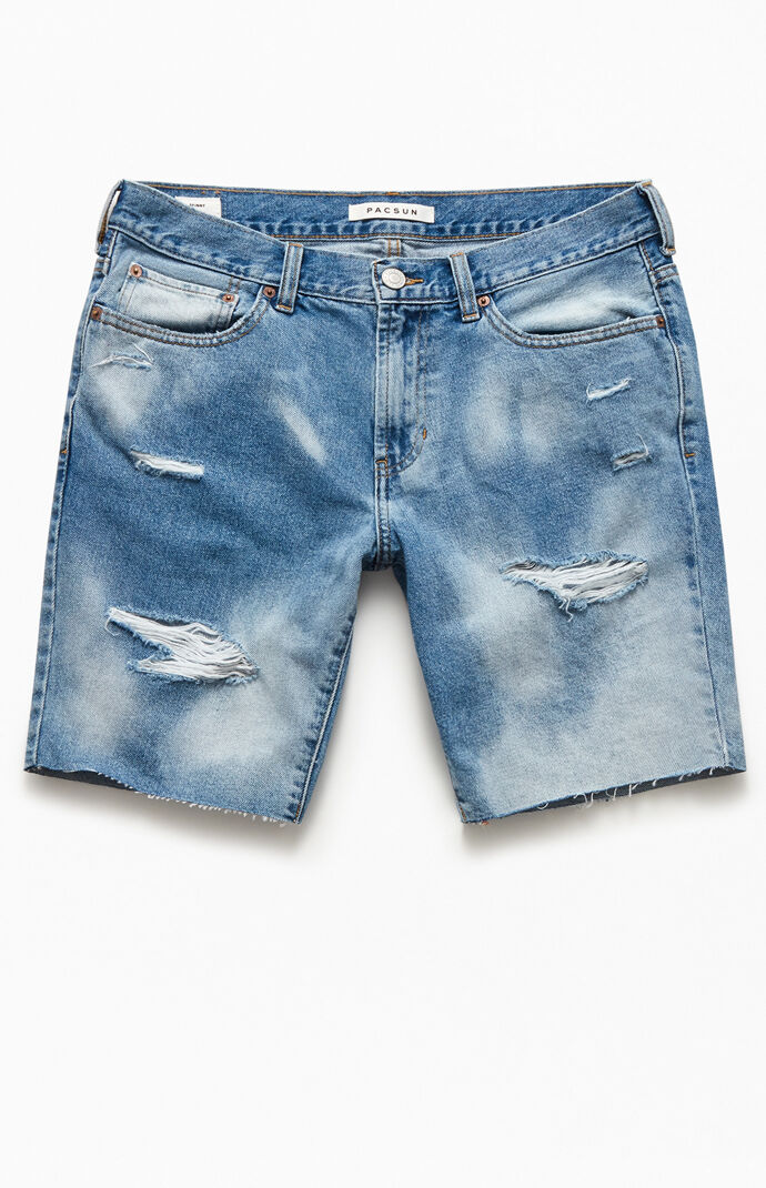 Leo Cloud Wash Denim Shorts