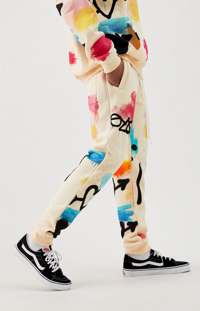 Scrap Art Tan Jogger