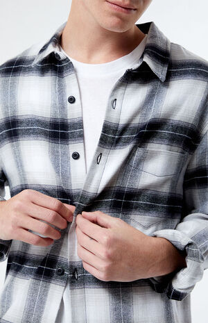 White Classic Plaid Shirt image number 2