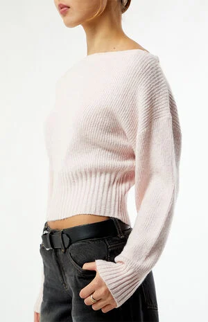 Cosette Ribbed Off-The-Shoulder Sweater image number 2