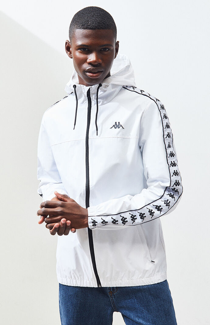 kappa windbreaker white