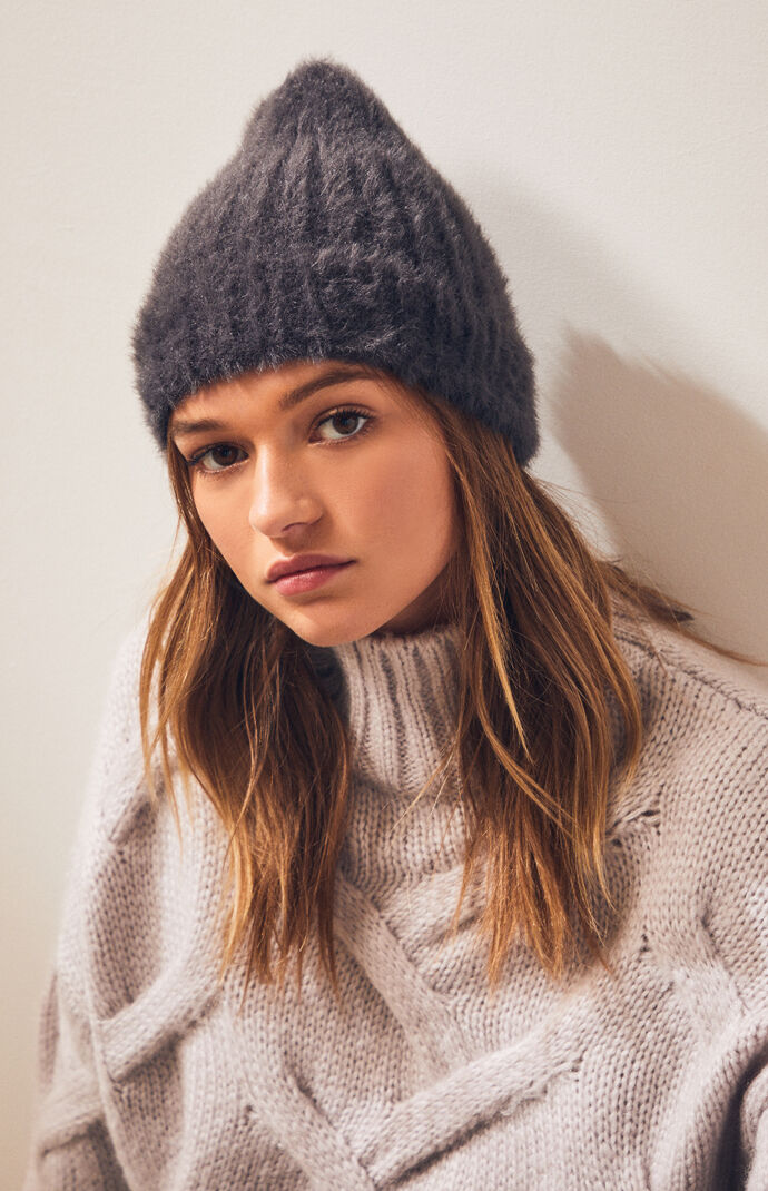 Fuzzy beanie clearance