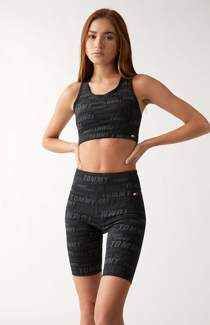 Monogram Print Biker Shorts