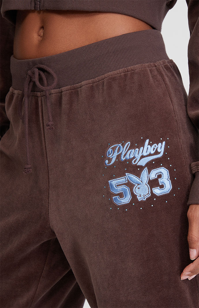 Playboy By PacSun Velour Flare Sweatpants PacSun