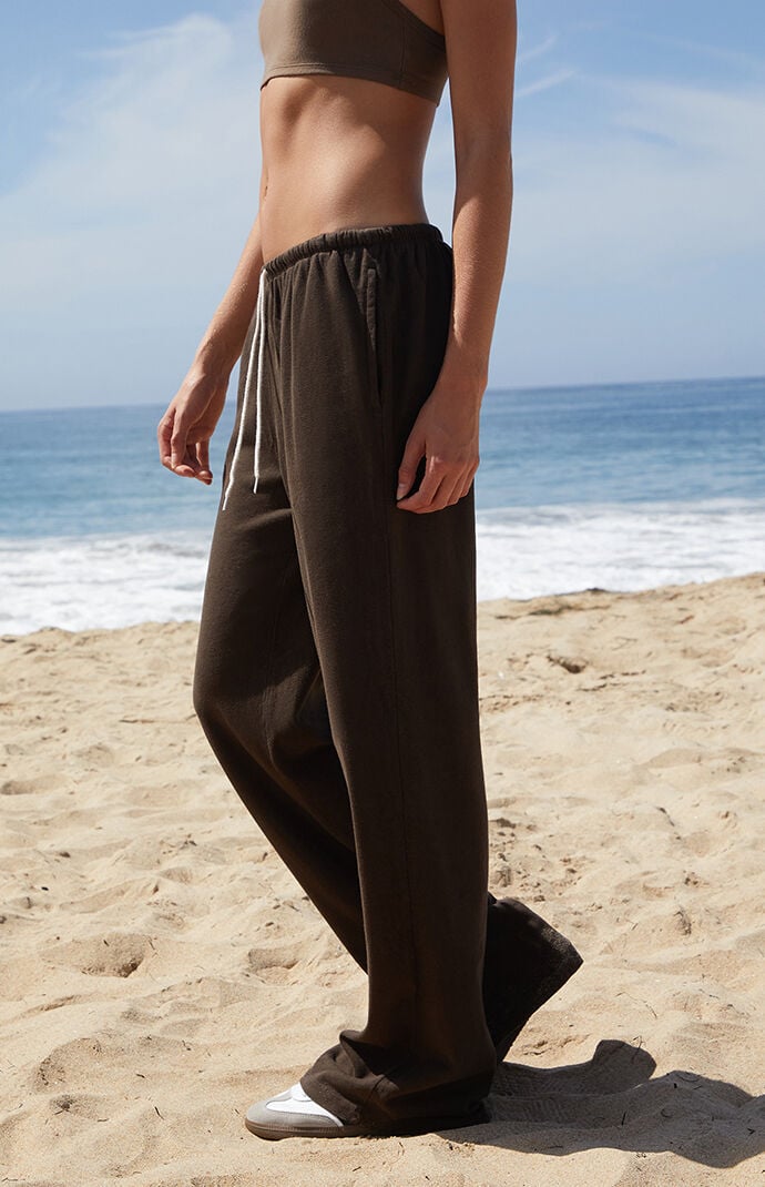 John Galt Brown Autumn Tie Baggy Sweatpants | Pacsun
