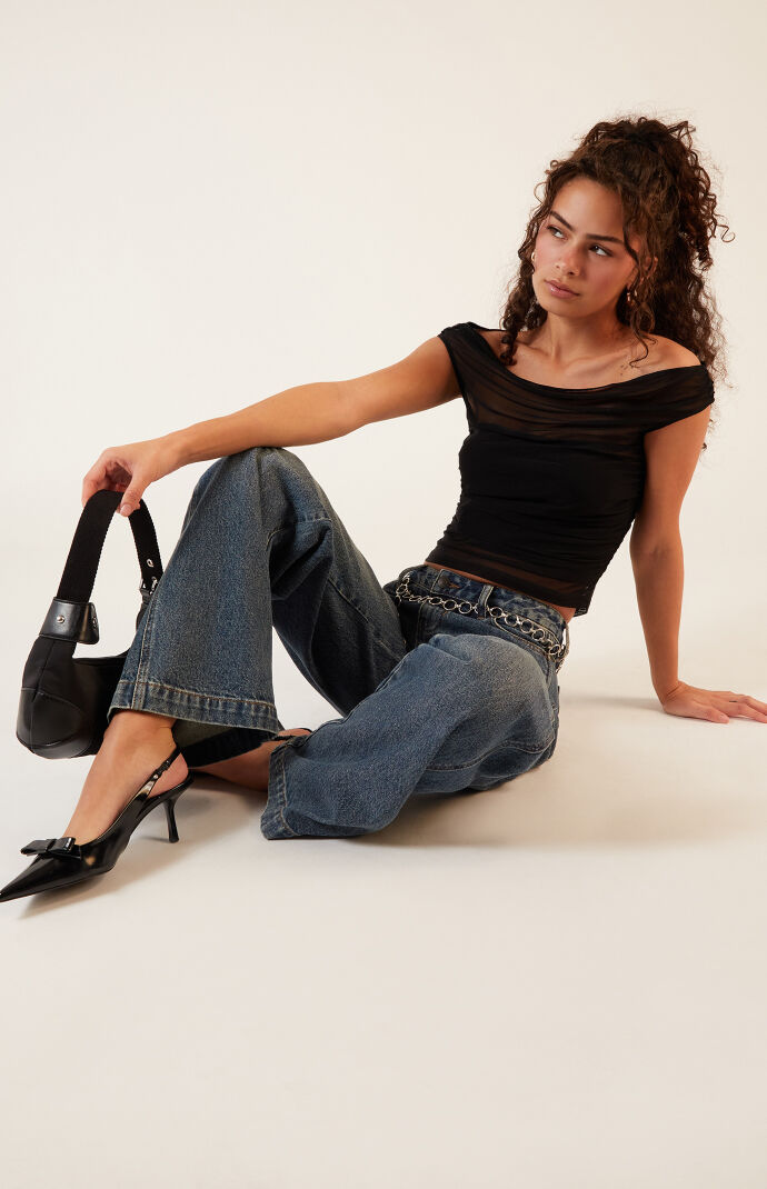 Twist Front Woven Top