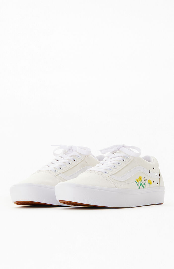 Vans Embroidered ComfyCush Old Skool Sneakers PacSun